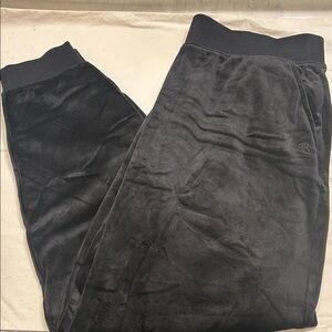 Banana Republic Women Black Velour Joggers Size Large